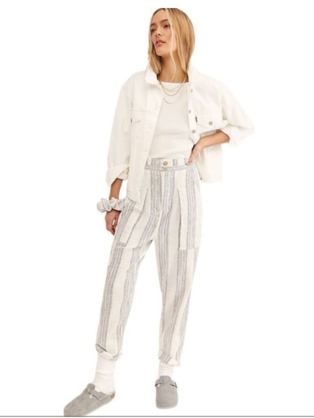 Free People Semi Sweet Striped Pants size small